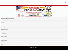 Tablet Screenshot of phoenixmilitary.org